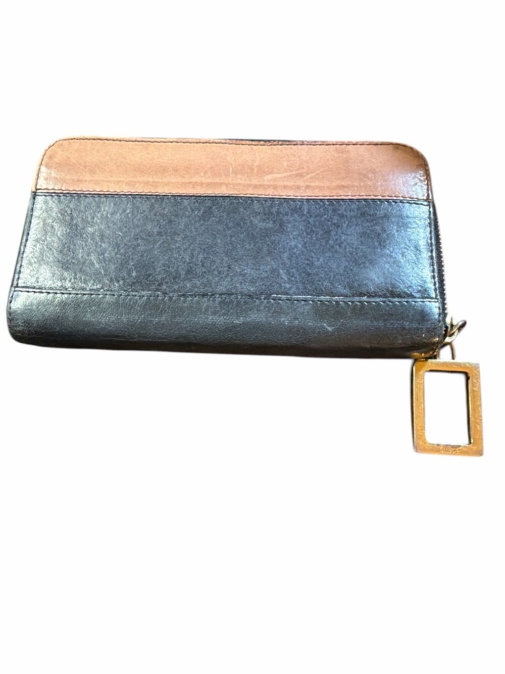 Authentic Chloé Vintage Bicolor Leather Zip Around Continental Wallet - Picture 2 of 3